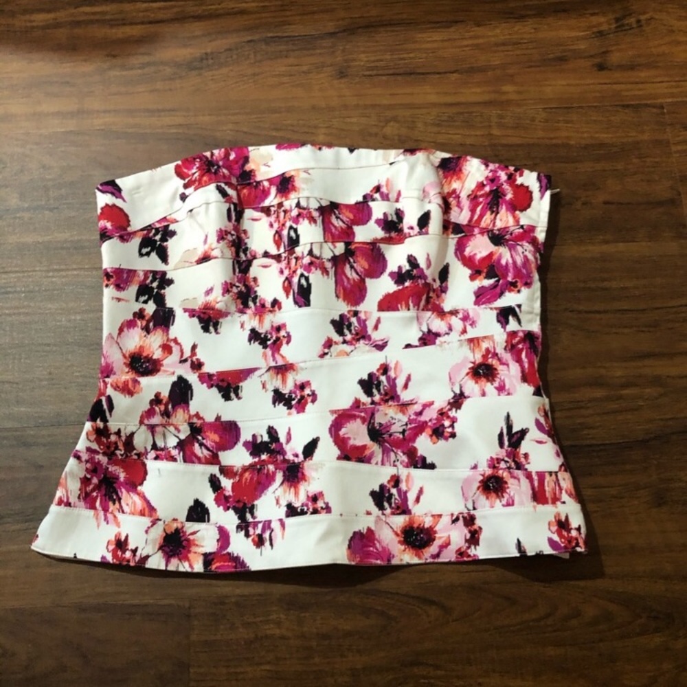 WHBM Floral Bustier